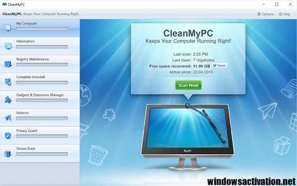 CleanMyPC Full Crack Windowsactivation.net